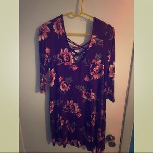 Long sleeve flower dress